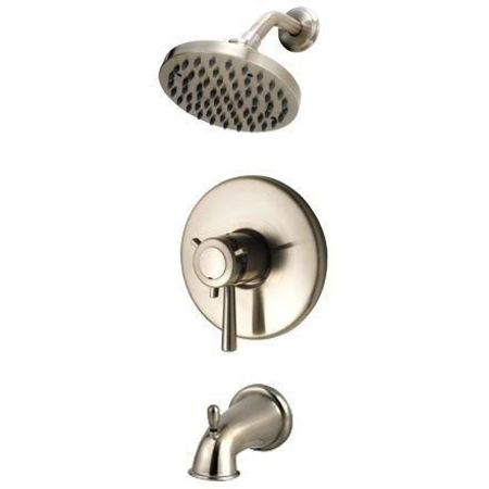 Tub and Shower Trim, Brushed Nickel, Wall -  PFISTER, LG89-8TUK
